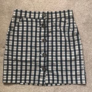 plaid skirt